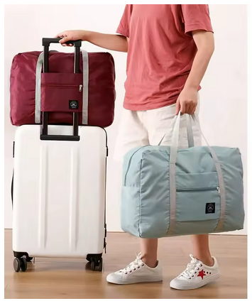 Foldable Carry On Lightweight Travel Gym Duffel Bag for Women, Men, Unisex