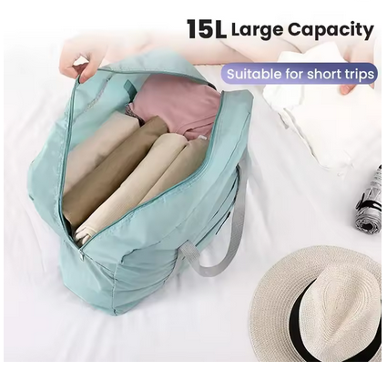 Foldable Carry On Lightweight Travel Gym Duffel Bag for Women, Men, Unisex