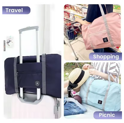 Foldable Carry On Lightweight Travel Gym Duffel Bag for Women, Men, Unisex